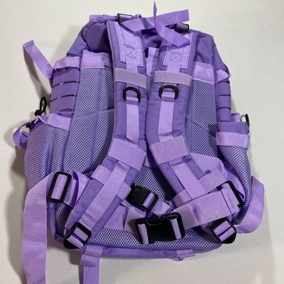 45L Tactical Molle Backpack Purple For Outdoor Travel Or Work Use - Picture 3 of 10